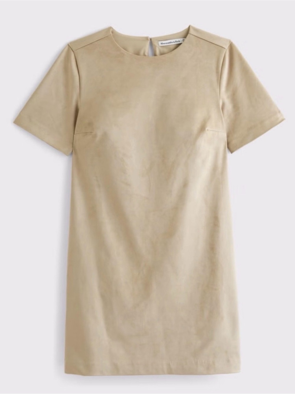 Abercrombie & Fitch Vegan Suede Shift Dress - Large Tall